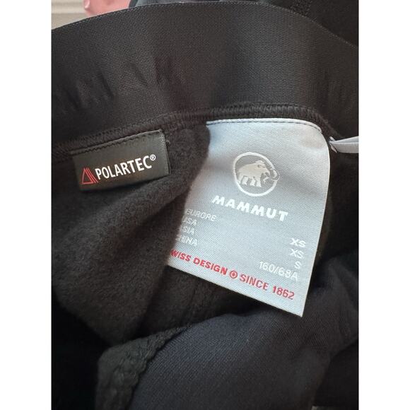 Mammut Womens Aconcagua ML Tights 3/4 Black Base Layer Sz XS Slim Fit Cozy NWT - Picture 6 of 16